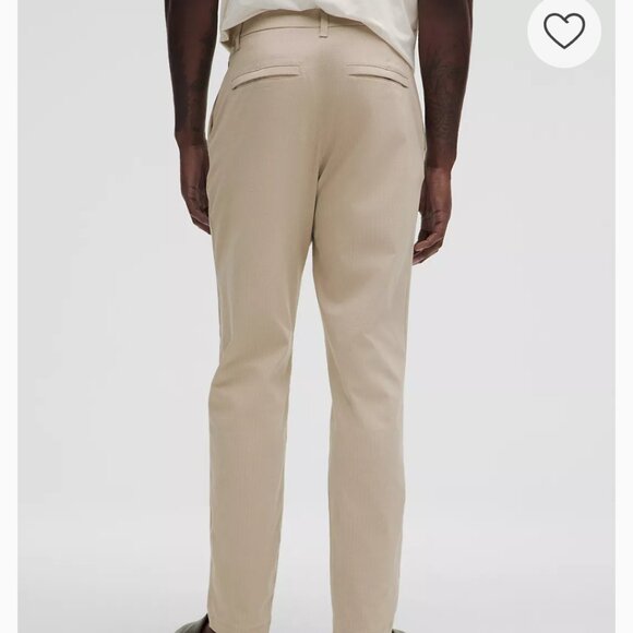 Lululemon Men's ABC Classic Fit Trouser Woven Air Beige 33x29 Stretch Golf Urban - Picture 2 of 13
